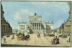 Alt-Berliner Ansichten. Gendarmenmarkt mit Schauspielhaus