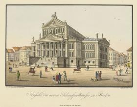Ansicht des neuen Schauspielhauses zu Berlin