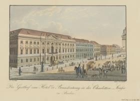 Das Hotel de Brandenbourg in der Charlottenstraße