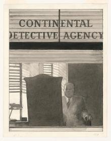 Das Fliegenpapier S. 119 Der Detektiv im Büro der Continental Detective Agency