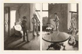 Das Fliegenpapier S. 124/125 Der Detektiv kehrt in das Apartment von Joe Wales zurück