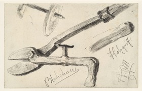Blechschere mit Holzgriff