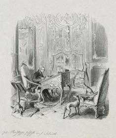 Friedrich II am Schreibtisch