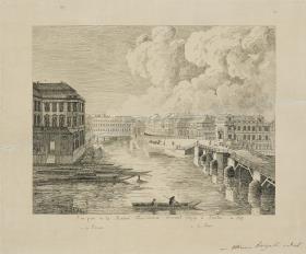 Blick auf die Spree bei der Börse (aus dem Palais Hitzig, Burgstr. 25)