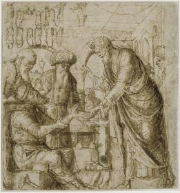 Der heilige Markus heilt die Hand des Schuster Anianus