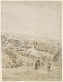 Fête galante in märkischer Landschaft