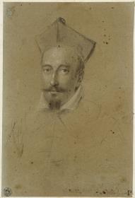 Porträt von don Bonifacio Caetani in Kardinalskleidung