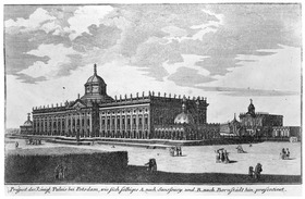 Das Neue Palais in Potsdam von Nordosten