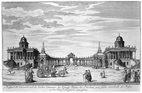 Das Neue Palais in Potsdam, Communs und Kolonnade