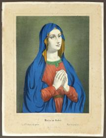 Maria im Gebet. La Ste. Vièrge à la prière. Mary in prayer. Maria en el Maria.