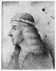 Profilbildnis Maximilians I. nach links gewendet