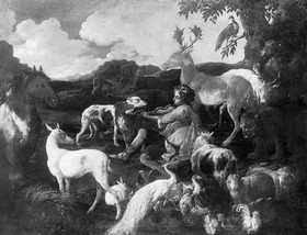 Orpheus und die Tiere