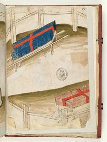 Zwei Totenbahren. Fecht- und Ringerbuch der Brüder vom Stain (nach Talhoffer)