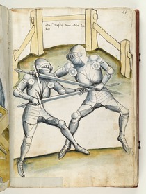 Um den Hals fassen und werfen. Fecht- und Ringerbuch der Brüder vom Stain (nach Talhoffer)