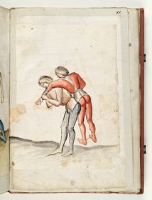 Ringkampf. Schulterschwung. Fecht- und Ringerbuch der Brüder vom Stain (nach Talhoffer)