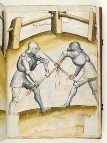 Abdrehen der gebundenen Klinge. Fecht- und Ringerbuch der Brüder vom Stain (nach Talhoffer)