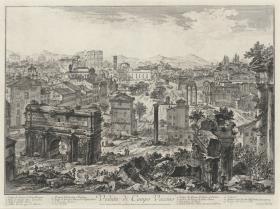 Ansicht des Forum Romanum (aus: Vedute di Roma)