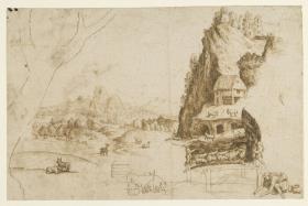 Weite Landschaft mit Tieren