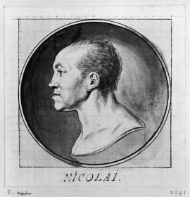 Profilbildnis des Verlegers Friedrich Nicolai