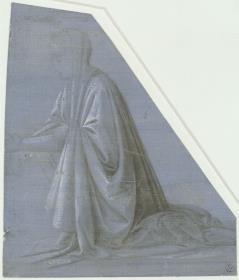 Gewandstudie einer knienden Frau (für das 'Bienenwunder des heiligen Ambrosius', Gemäldegalerie Berlin)