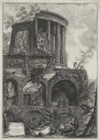 Andere Ansicht des Tempio della Sibilla in Tivoli