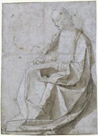 Evangelist Johannes mit Buch