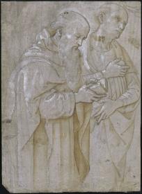 Die Heiligen Antonius und Hieronymus (nach Pesellino)