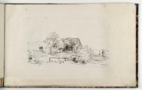 Bauernhaus. in: Recueil de differents sujets d’étude gravé d’après les dessins de Rembrandt par D. Laurentz