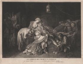 Der Abschied des Jean Calas von seiner Familie