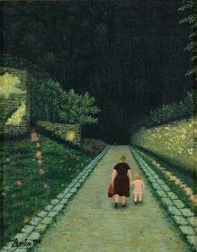 Allée au tapis vert