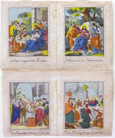 Jesus segnet die Kinder. Jesus und die Samariterinnen. Die Beschneidung Christi. Die Hohzeit zu Canaan.