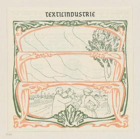 Textilindustrie. Aus: Amtlicher Katalog des Deutschen Reiches. Weltausstellung in Paris 1900