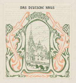 Das Deutsche Haus. Aus: Amtlicher Katalog des Deutschen Reiches. Weltausstellung in Paris 1900