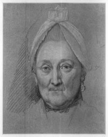 Bildnis einer älteren Dame mit Haube, en face