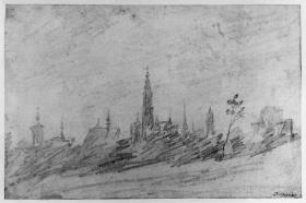 Blick auf Antwerpen