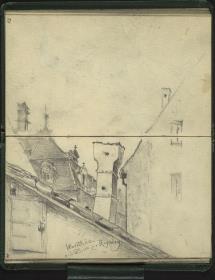 Giebel und Dächer in Regensburg