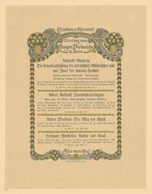 Soeben erschienen! Verlag von Eugen Diederichs in Jena