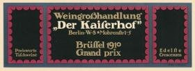Weingroßhandlung "Der Kaiserhof"