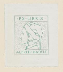 Exlibris Alfred Hadelt
