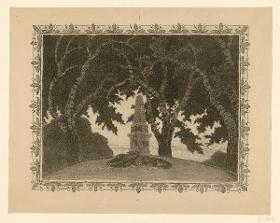 Bismarck-Denkmal mit Bäumen