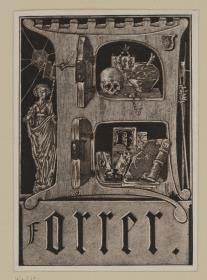 Ex libris R. Forrer