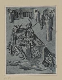 Ex libris R. Forrer