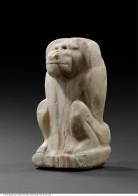 Figur eines hockenden Pavians mit dem Königsnamen des Nar(-mer)