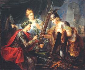 Allegorie auf Friedrich den Großen als Gründer des deutschen Fürstenbundes