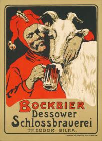 Bockbier. Dessower Schlossbrauerei Theodor Gilka