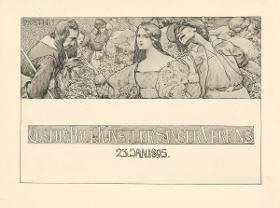 Kostümball des Künstler-Sänger-Vereins 23. Januar 1895