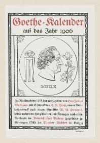 Innentitel zu Goethe-Kalender auf das Jahr 1906