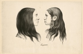 Zwei Inuit (Mann und Frau)