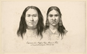 Zwei Inuit (Mann und Frau)