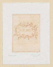 Tischkarte zum 12.12.1921